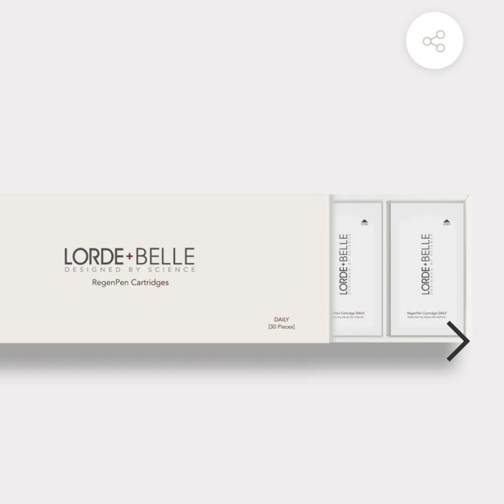 Lorde & Belle RegenPen Cartridge 15 Day pack New‎ without box.